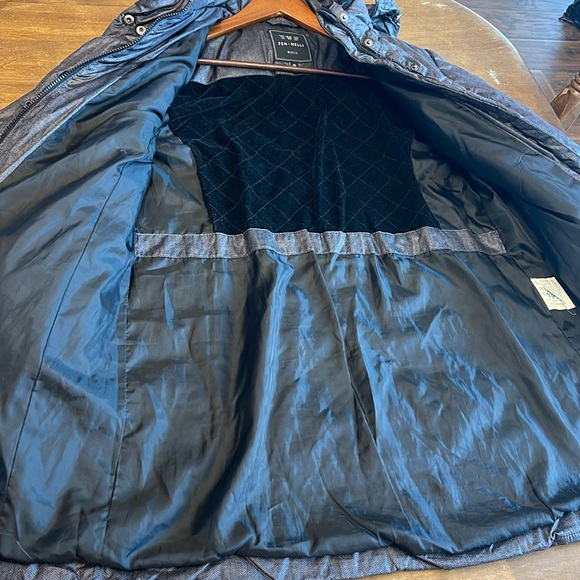 🌸FEN NELLI long quilted puffy coat with pockets & removable hood - Picture 6 of 14